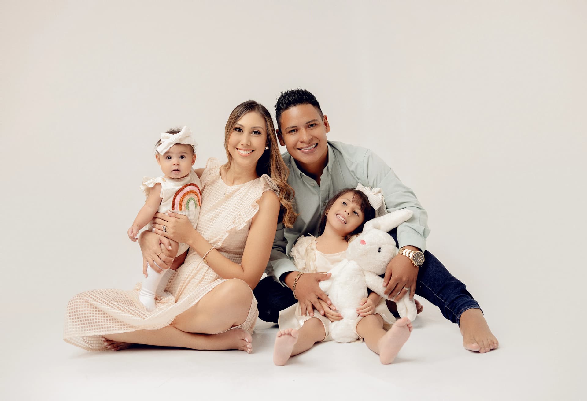 Fotografía familiar en estudio
